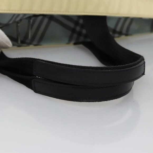 Burberrys Blue Label Tote Bag Nylon Yellow Auth ti2803 - Picture 11 of 15